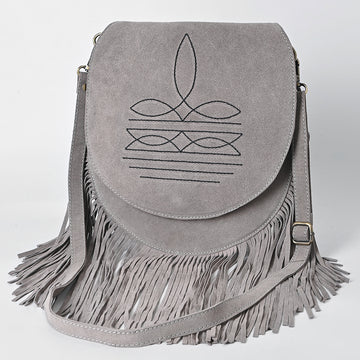 American Darling Crossbody Genuine Suede Leather Women's Bag Western Handbag Purse | Hand tooled